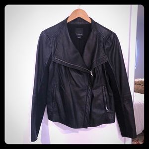 Trouve 100% leather Moto jacket